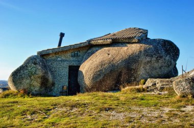 Rock house in Fafe mountains, Portugal clipart