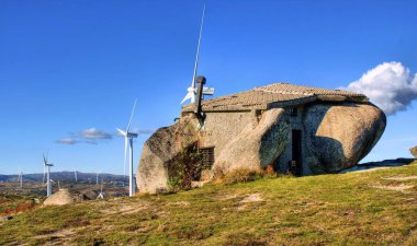 Rock house in Fafe mountains, Portugal clipart