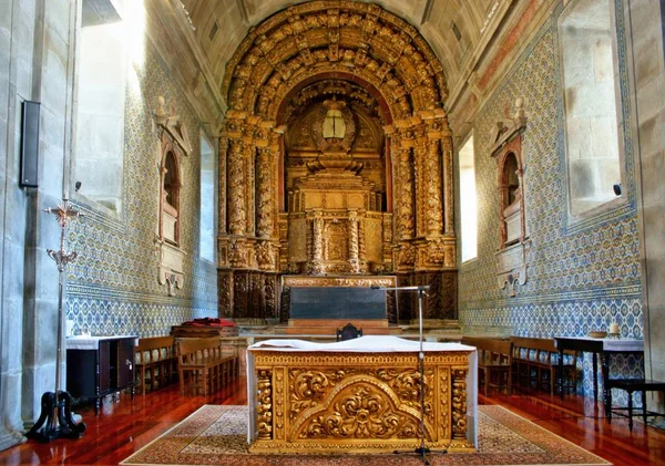 Altar Church Loios Santa Maria Feira Portugal — Stock Photo, Image