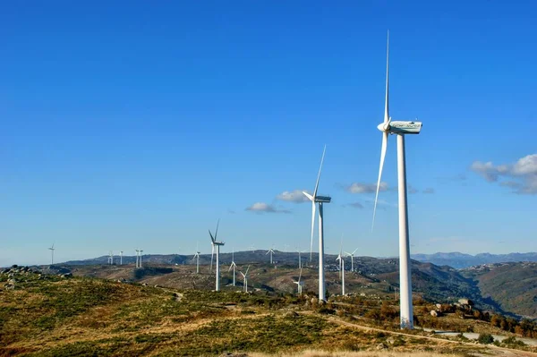 Wind Energy Fafe Mountains Portugal — Stock Photo, Image