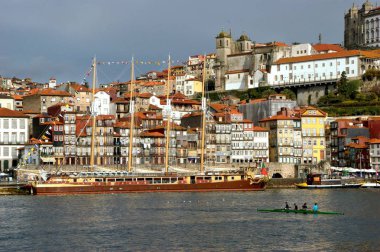 Ribeira görünümü Oporto, Portekiz