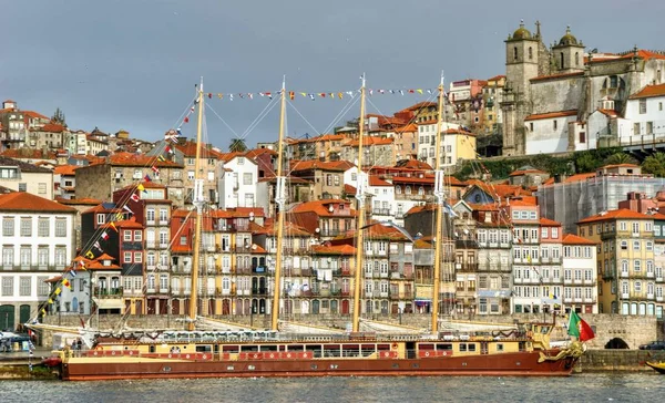 Ribeira Megtekintése Porto Portugália — Stock Fotó