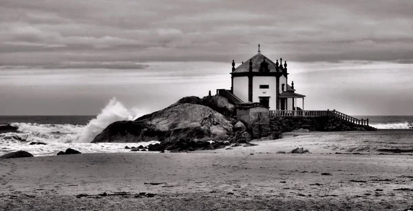 Capilla Del Señor Roca Miramar Portugal — Foto de Stock