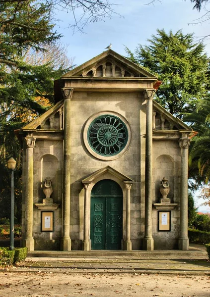 Igreja Luterana Cristal Palace Gardens Porto Portugal — Fotografia de Stock