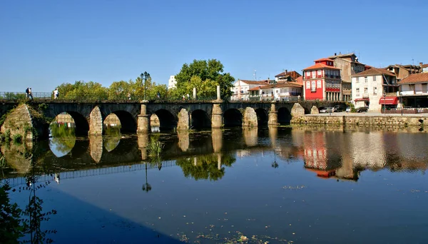 Römische Brücke Von Trajano Chaves Portugal — Stockfoto