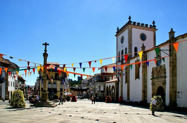 Braganca Kathedraal Plein Het Noorden Van Portugal — Stockfoto