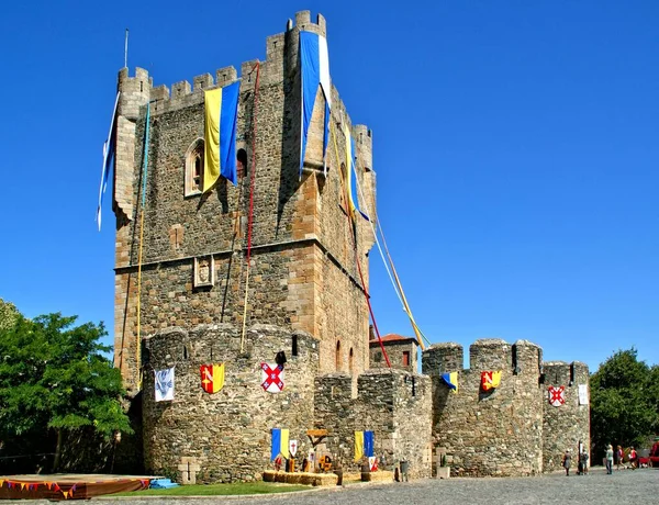 Castelul Medieval Din Braganca Nord Portugalia — Fotografie, imagine de stoc