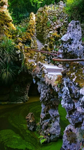 Iniciační Studna Quinta Regaleira Portugalské Sintra — Stock fotografie