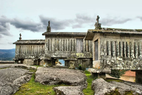 Secadores Milho Soajo Portugal — Fotografia de Stock