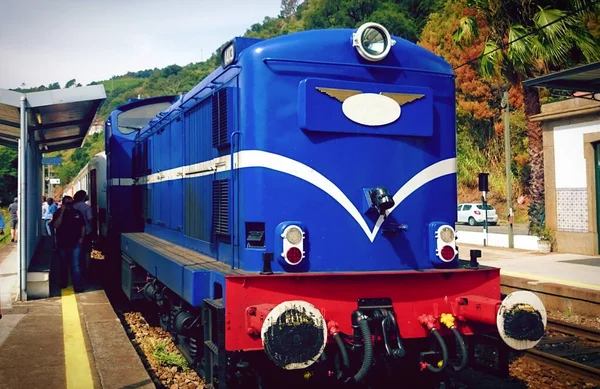 Vlak Železnici Douro Valley Portugalsko — Stock fotografie