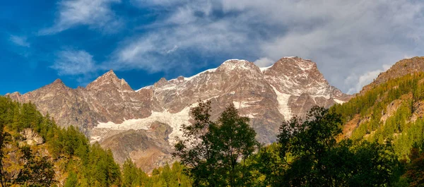 Θέα Monte Rosa Την Εποχή Του Φθινοπώρου — Φωτογραφία Αρχείου