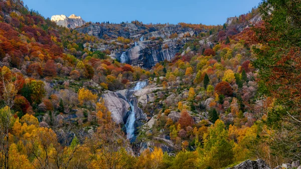 Autumn Mountains Waterfall — Stock Photo, Image
