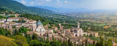 Assisi, Umbria, İtalya'nın antik kenti