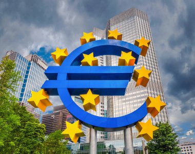 Euro simgesi, Avrupa Merkez Bankası Frankfurt, Almanya