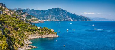 Amalfi Coast panorama, Campania, İtalya