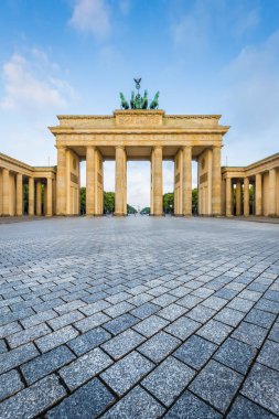 Brandenburg Kapısı, gündoğumu, berlin, Almanya