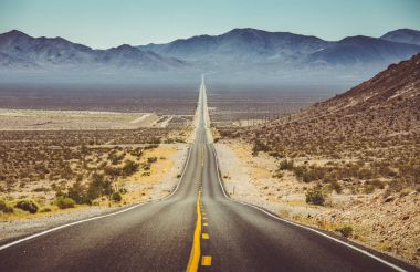 Amerikan Southwest, ABD içinde sonsuz düz yol