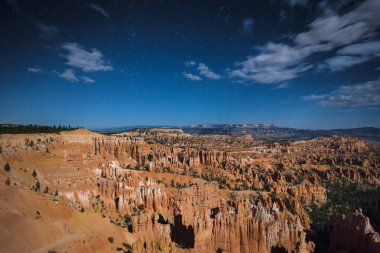 Bryce Canyon moonlight, Utah, ABD