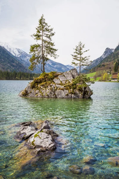 湖 Hintersee, ババリア, ドイツ — ストック写真