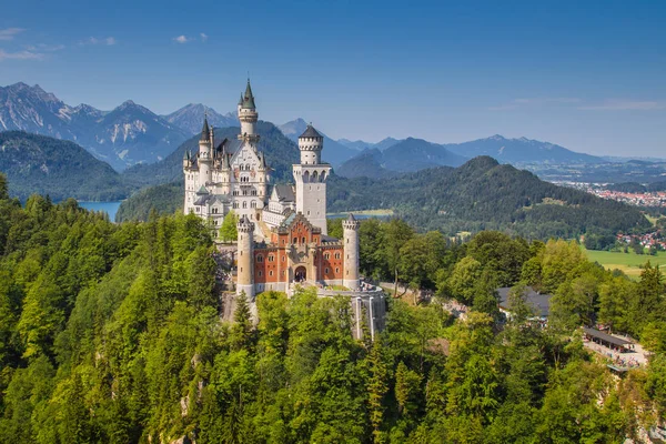 Slot Neuschwanstein, Beieren, Duitsland — Stockfoto