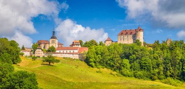 Gruyeres ortaçağ şehir, Fribourg, İsviçre