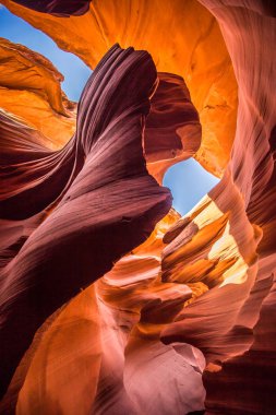 Antilop Kanyonu, Arizona, ABD şaşırtıcı kumtaşı oluşumları