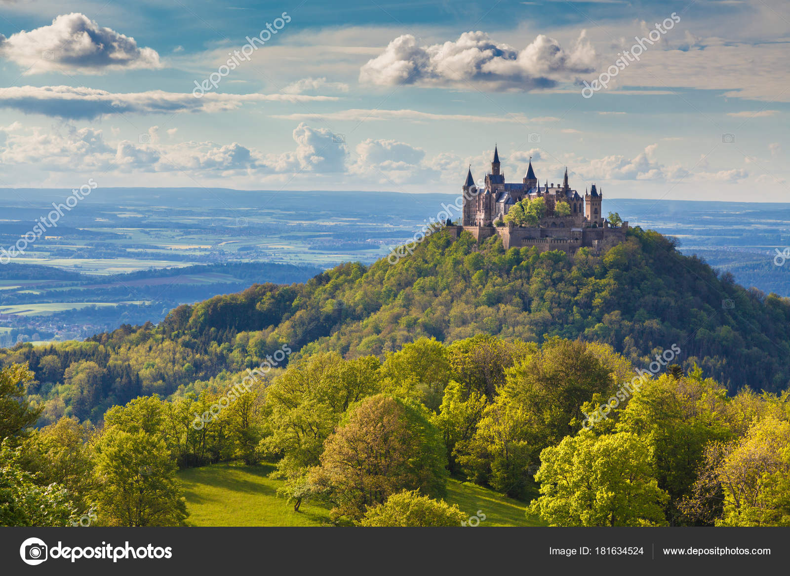 Hohenzollern Castle at sunset, BadenWurttemberg, Germany Stock Photo by ©pandionhiatus3 181634524