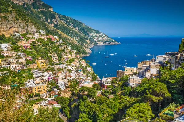 Positano, Amalfi-kusten, Kampanien, Italien — Stockfoto