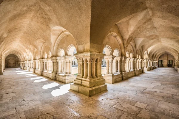 Apátság Fontenay Unesco World Heritage Site, bordó, Franciaország — Stock Fotó
