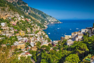 Positano, Amalfi Coast, Campania, İtalya