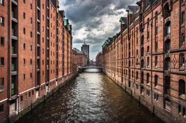 Speicherstadt depo bölgesi Hamburg, Almanya