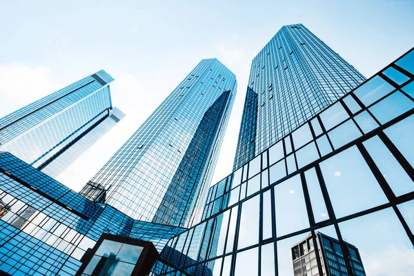 Modern skyscrapers in business district — Stock Photo, Image