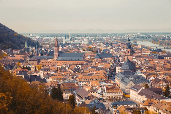 Blick Auf Die Altstadt Von Heidelberg Einem Schönen Sonnigen Tag — Stockfoto