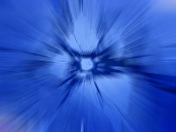 Abstracte Blauwe Achtergrond Fractal Explosie Ster Met Glans Lijnen Van — Stockfoto