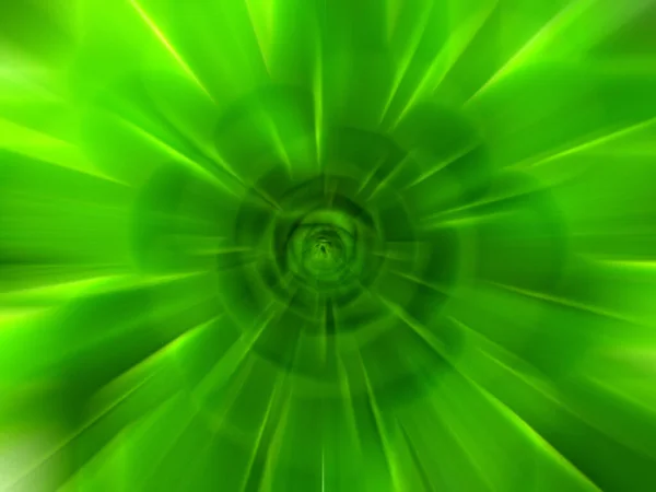 Abstrakt Grön Zoom Effekt Bakgrund Digitalt Genererad Bild Strålar Grönt — Stockfoto