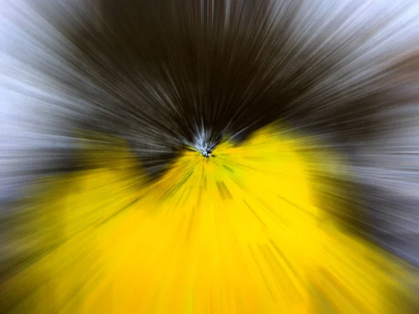 Fundo Efeito Zoom Amarelo Abstrato Imagem Gerada Digitalmente Raios Luz — Fotografia de Stock