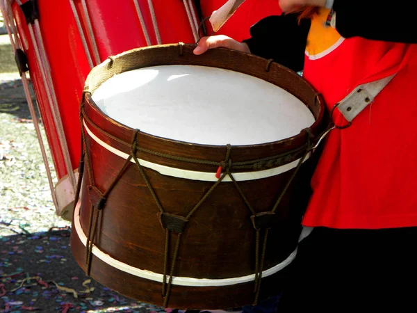 Instrumentos Musicales Hechos Mano Forma Pequeña Tambor — Foto de Stock