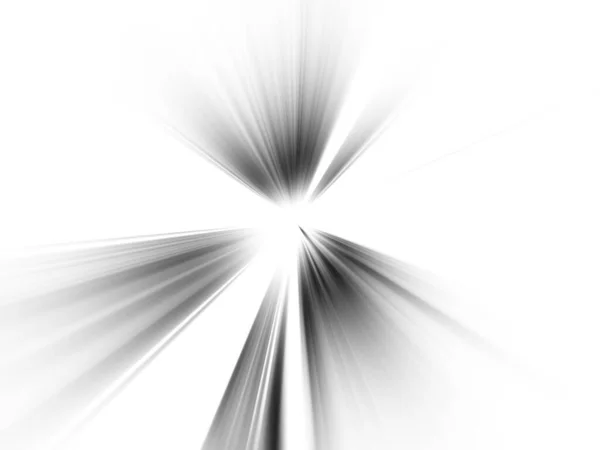 抽象モノクローム星系ライトイラスト背景 ブラックホワイトアブストラクト Zoom Motion背景 — ストック写真