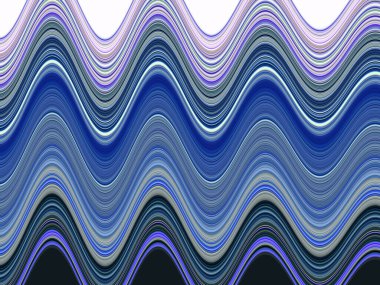  Renkli dalgalı çizgiler. Yatay kıvrımlı çizgiler. Görüntü.                              