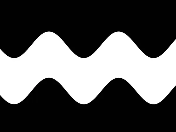 Black White Parallel Wide Wavy Lines Simple Parallel Wide Wavy — Stock Photo, Image