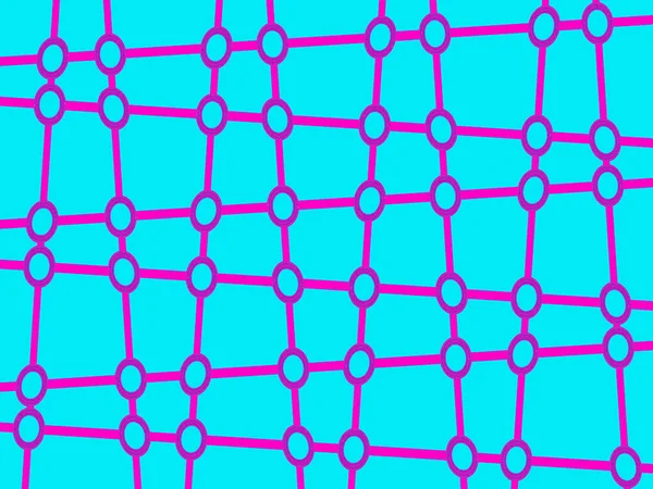 Абстрактный Синий Фон Розовыми Геометрическими Орнаментами Уникальный Яркий Фон Текстиля — стоковое фото