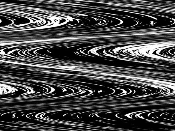 Унікальний Візерунок Хвилястих Смуг Вертикальні Чорно Білі Пишні Лінії Ілюстрація — стокове фото