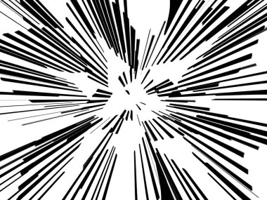        Soyut monokrom yıldız çizgisi ışık resimleme arkaplanı. Siyah Beyaz Soyut Büyütme Hareketi arkaplanı.                        