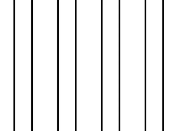 Czarne Równoległe Szerokie Linie Pionowe Białym Tle Prosty Wzór Równoległych — Zdjęcie stockowe