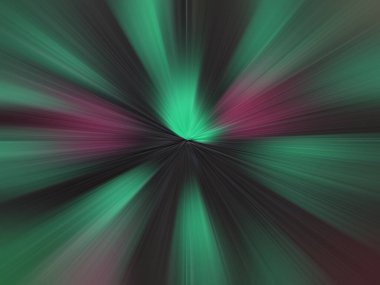  Soyut yüzey radyal zoom bulanıklığı, turkuaz, yeşil, pembe tonlarda. Radyal, yayıcı, yakınsayan çizgilerle soyut arkaplan.                                      