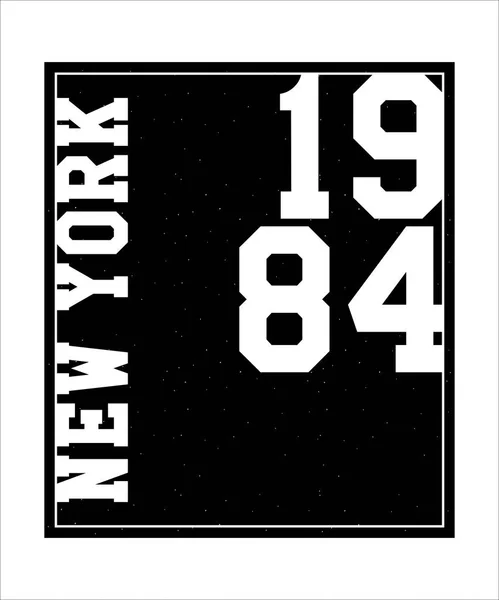 Typography slogan with new york vector for t shirt printing and embroidery — Stock Vector