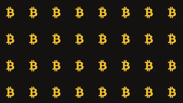 Patrón Fondo Baldosas Bitcoin —  Fotos de Stock