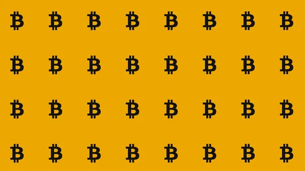 Bitcoin Tiling Background Pattern — Stock Photo, Image