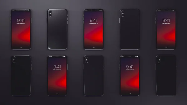 Nowy Smartfon Ilustracje Render — Zdjęcie stockowe