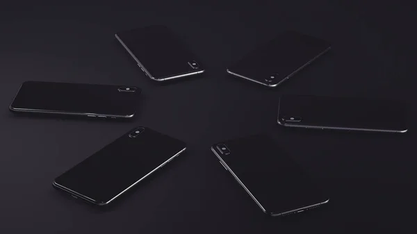 Nouveau Smartphone Render Illustrations — Photo